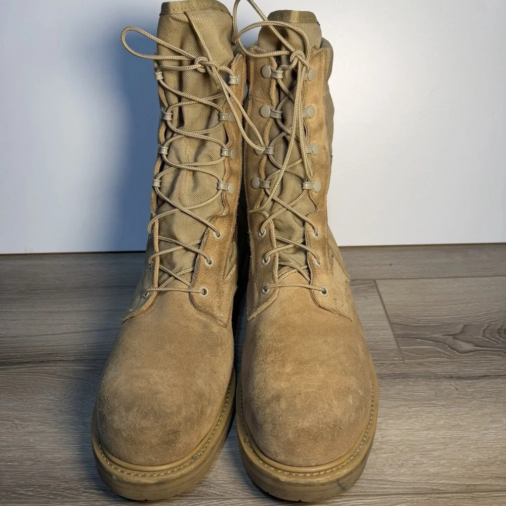 Vibram Tactical Steel Toe UFCW Mondo PT 8430 Desert Tan Boots Men's Size 13